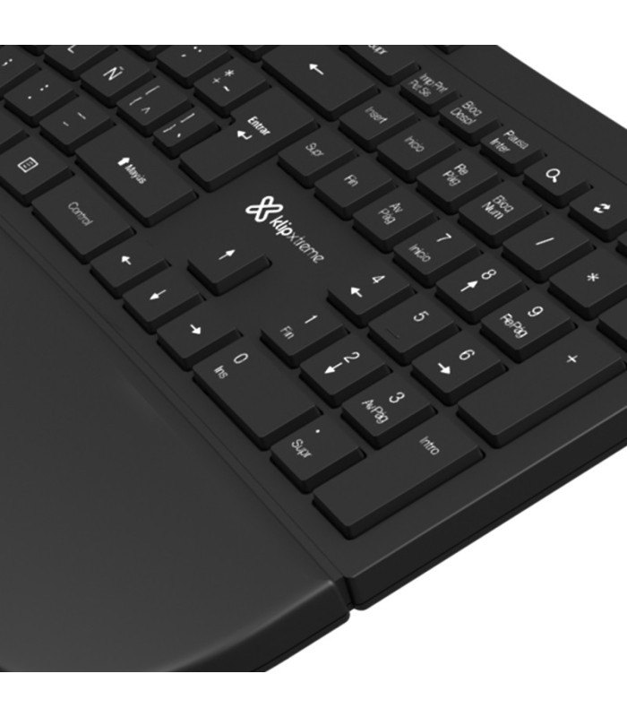 Teclado Klip Xtreme Ergonómico, KBK-530S