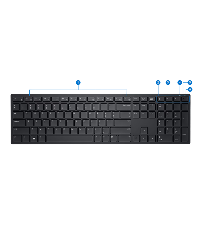 Teclado Dell Business Multimedia - KB500, inglés, Inalámbrico