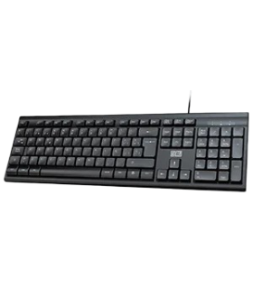 Teclado Agiler USB, Idioma Ingles, Negro - AGI-9832