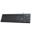 Teclado Agiler USB, Idioma Ingles, Negro - AGI-9832