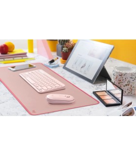 Mouse Pad Logitech Studio Series, para Teclado y Mouse, base de goma antideslizante, fácil deslizamiento, superficie resistente 