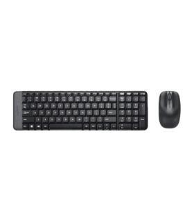 Combo Logitech MK220 Teclado y Mouse Inalámbricos Español | Compacto y Eficiente