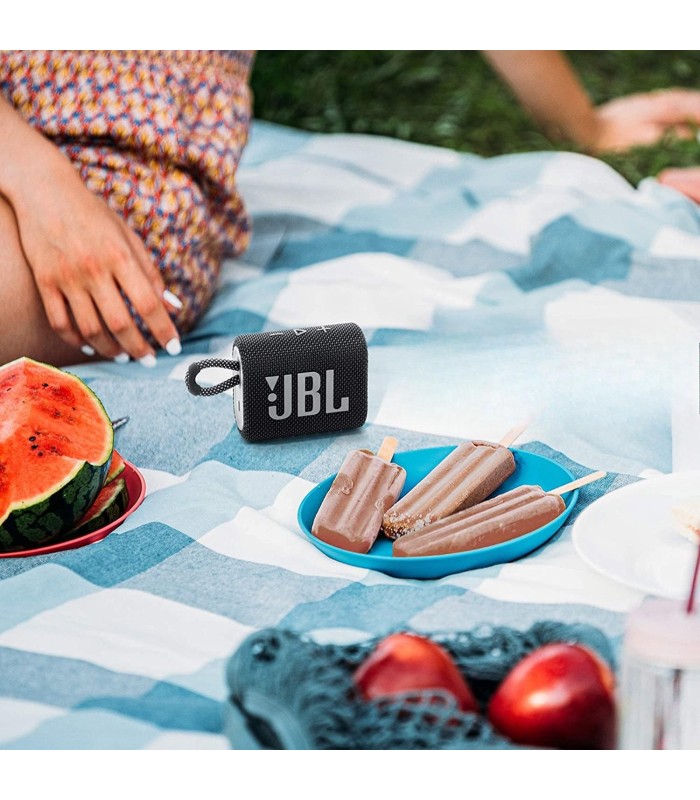 Bocina JBL Go 3 Bluetooth Negra Waterproof | Precio en RD