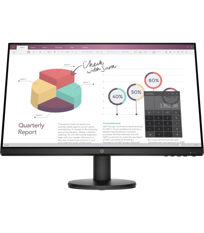 Monitor HP P24va G4 23.8" Full HD IPS | Ideal para Oficina y Uso Diario