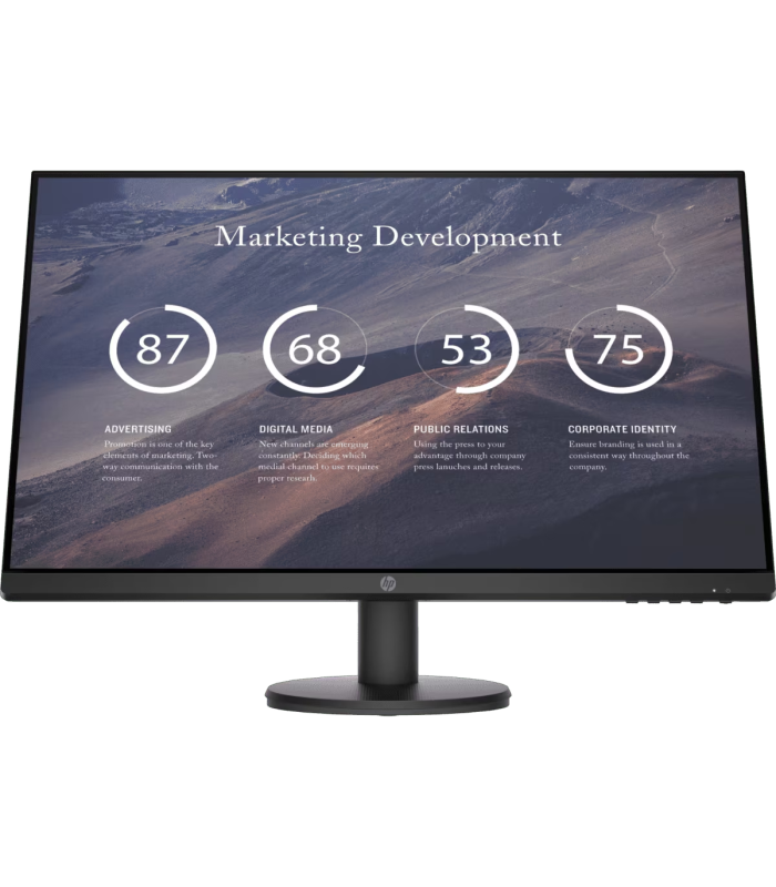 Monitor HP P27V G4 27" Full HD | Brillante y Versátil para Oficina