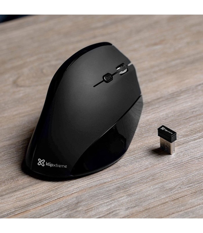 Mouse Klipxtreme EverRest Ergonómico, Inalámbrico KMW-390 | Conexión 2.4GHz y Resolución Ajustable