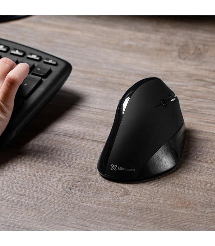 Mouse Klipxtreme EverRest Ergonómico, Inalámbrico KMW-390 | Conexión 2.4GHz y Resolución Ajustable