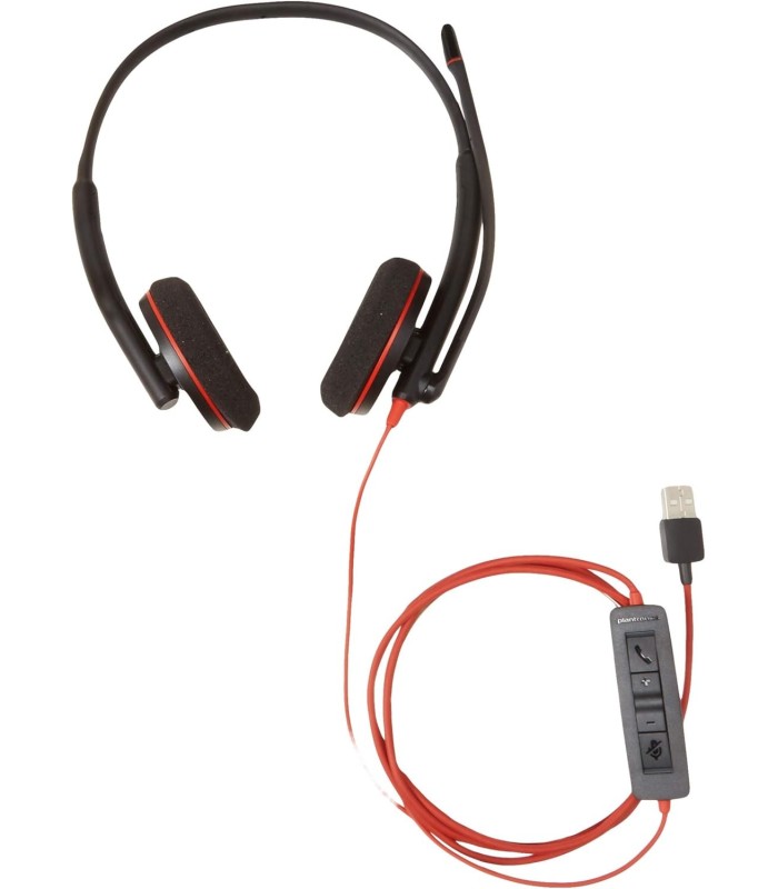 Auricular Plantronics C3220 USB-A - Binaural - BlackWire
