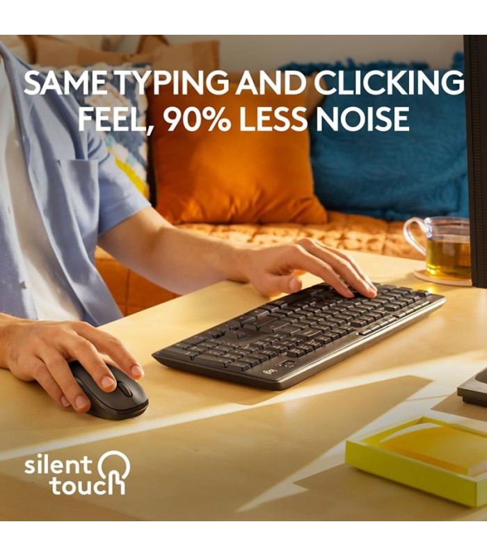 Combo Logitech MK295 Silent | Teclado y Mouse Inalámbricos Silenciosos | 920-009782