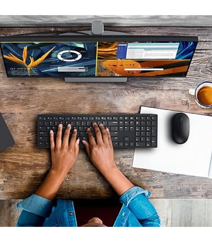 Combo Dell KM5221W Pro Teclado y Mouse Inalámbricos - Profesional y Silencioso