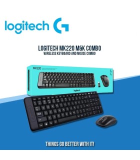 Combo Logitech MK220 Teclado y Mouse Inalámbricos Español | Compacto y Eficiente