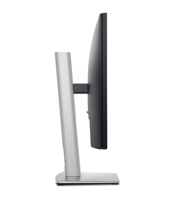Monitor Dell P2425H vista lateral con base ajustable en altura